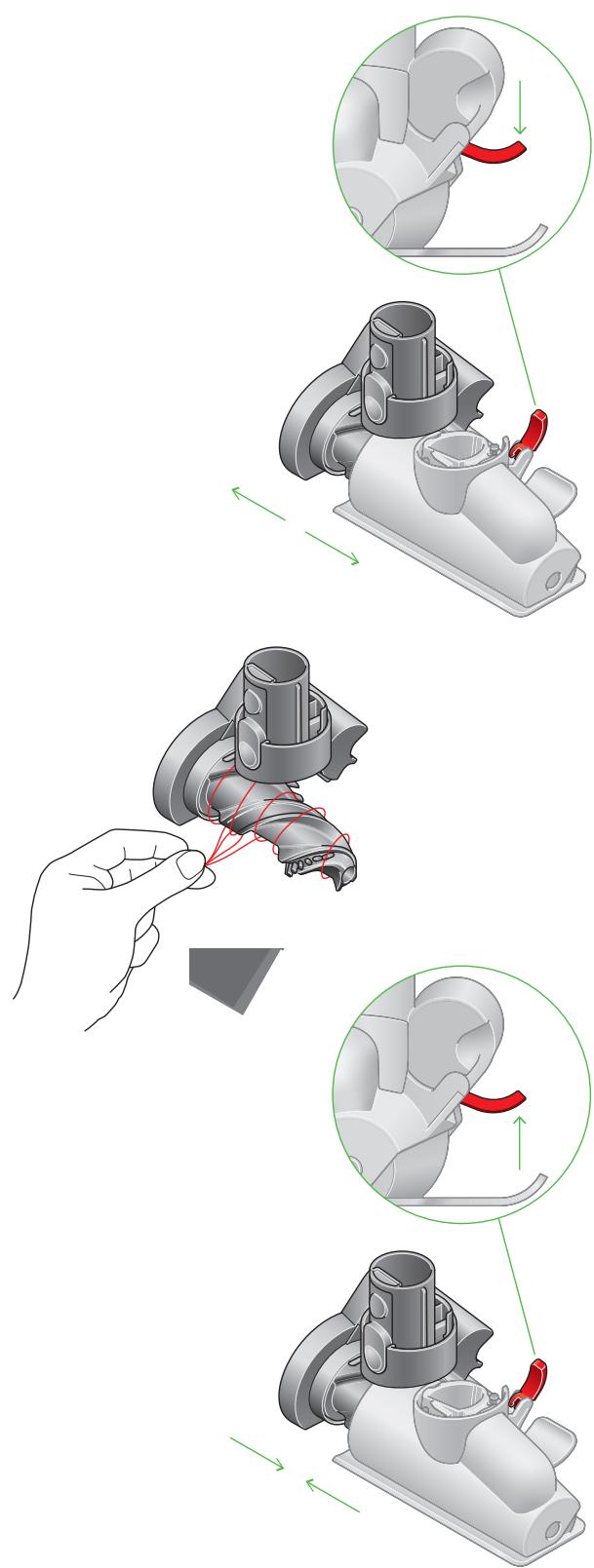 DYSON V15 Detect - Remonter les différentes parties de la brosse anti-emmêlage - 1