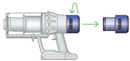 DYSON V15 Detect - Laisser sécher le filtre - 1