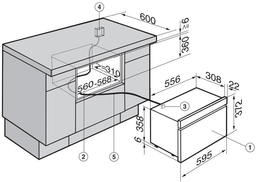MIELE DG 2661 INOX - Encastrement dans un meuble bas - 1
