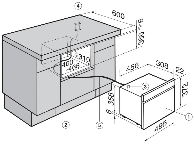 MIELE DG 2661 INOX - Encastrement dans un meuble bas - 1