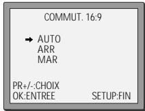 DAEWOO SF9300S - Lecture / enregistrement du format 16:9 - 2