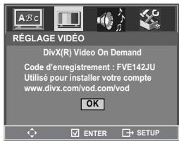 DAEWOO SF9300S - Divx® REG. (enregistrement sur le site divx®) - 1