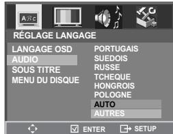 DAEWOO SF9300S - Configuration de la langue - 6