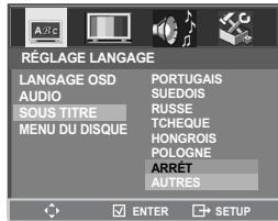 DAEWOO SF9300S - Configuration de la langue - 8