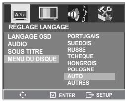 DAEWOO SF9300S - Configuration de la langue - 9