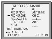 DAEWOO SF9300S - Réglage - 4