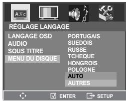 DAEWOO SF9300S - Configuration de la langue - 10