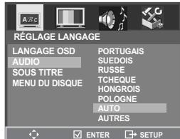 DAEWOO SF9300S - Configuration de la langue - 5