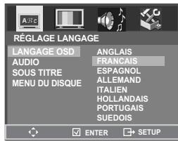 DAEWOO SF9300S - Configuration de la langue - 3