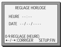 DAEWOO SF9300S - Réglage de la date et de l'heure - 1