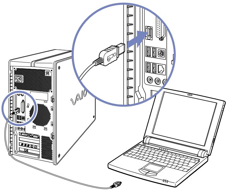 SONY PCV-RZ - Interconnexion de deux ordinateurs VAIO - 1