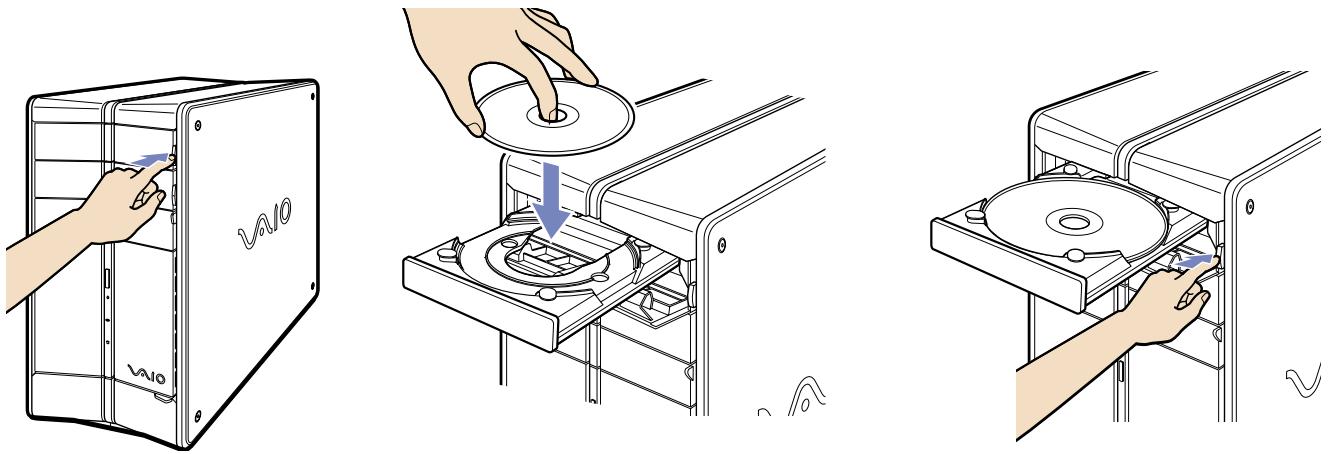 SONY PCV-RZ - Utilisation du graveur / lecteur de disques - 1