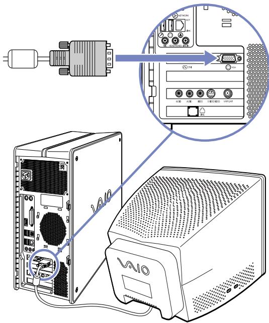 SONY PCV-RZ - Branchement de l'écran - 2