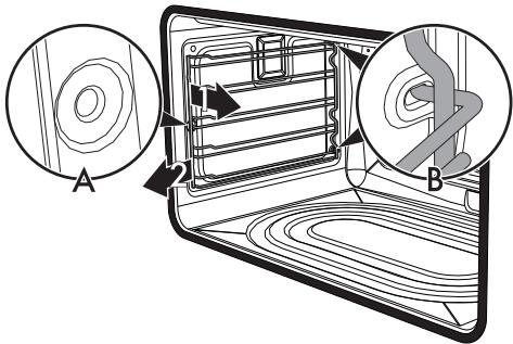 SMEG TROOIXY9-1 - Démontage des glissières de support pour grilles et lèchefrites - 1