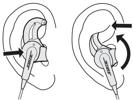 BOSER SOUNDTRUE IE APPLE - Pour déterminer si l'embout installé est de la taille adaptée : - 1