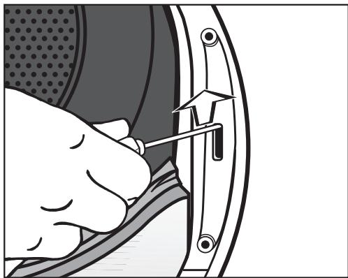 MI TMM440wWP - Changer le système de fermeture de porte du sèche-linge - 1