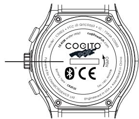 COGITO POP BLEU - Remplacement de la pile du système de connexion: - 1