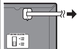 YAMAHA HTR-4072 - Branchez le cable d'alimentation dans une prise secteur. - 2