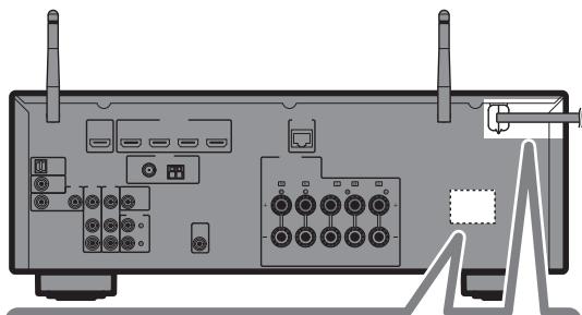 YAMAHA HTR-4072 - Branchez le cable d'alimentation dans une prise secteur. - 1