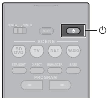 YAMAHA HTR-4072 - Appuyez sur (alimentation de l'ampli-tuner) pourmettre l'appareil sous tension. - 1