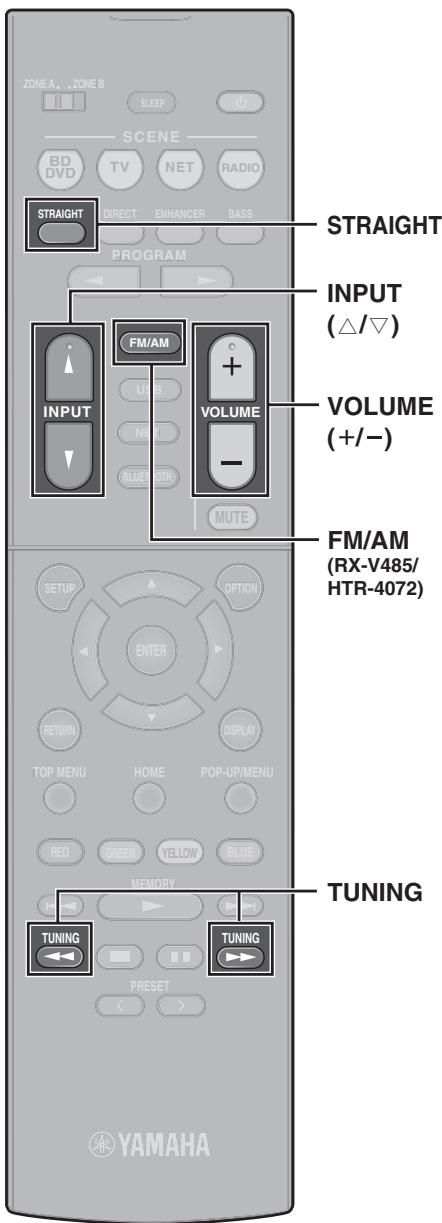 YAMAHA HTR-4072 - Fonctions de lecture de base - 2
