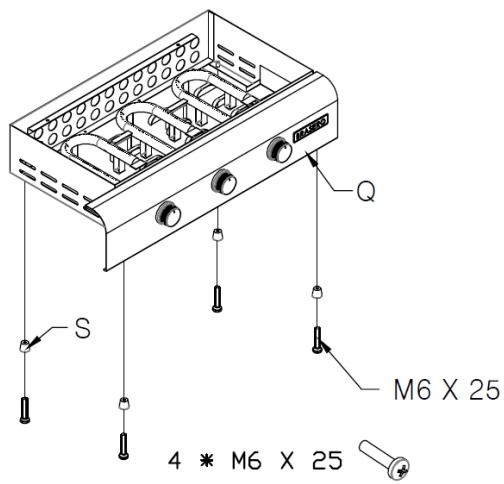 BRASERO OL3000 - Assemblage de la plancha - 1