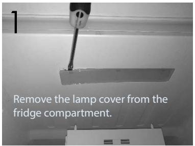 THOMSON THD253NF - Before disposing of your appliance, dismantling LED light from your appliance. - 1