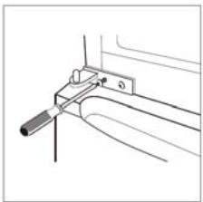 THOMSON THD253NF - DRAAIRICHTING VAN DE DEUR WIJZIGEN - 6