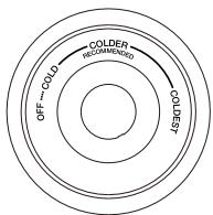 THOMSON THD253NF - Setting the Fridge Compartment Temperature - 2
