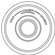 THOMSON THD253NF - Setting the Fridge Compartment Temperature - 1