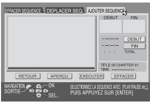 JVC DRM1 - Acceder à l'écran de montage. - 1