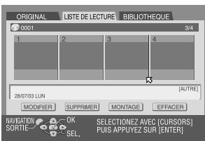 JVC DRM1 - Sélectionner la ou le(s) liste(s) de lecture. - 1