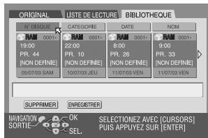 JVC DRM1 - Trier les informations. - 1