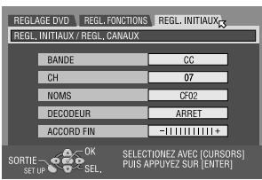 JVC DRM1 - Sélectionner la gamme. - 1