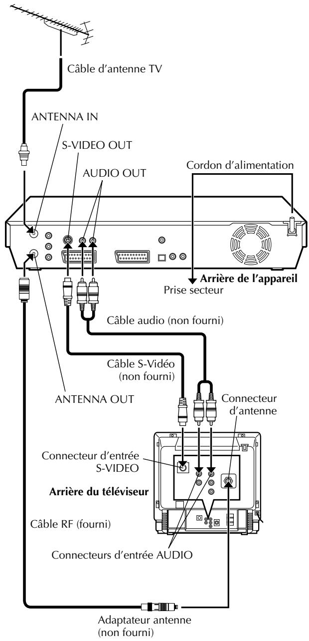 JVC DRM1 - Raccordement s-video - 1