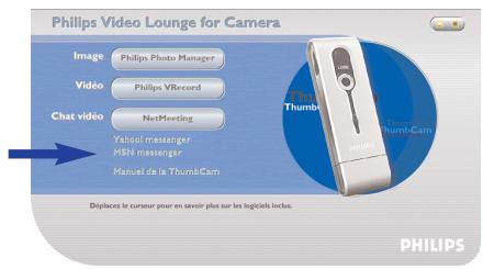 PHILIPS ThumbCam - Microsoft® MSN messenger et yahoo!® messenger - 1