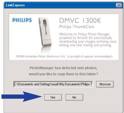 PHILIPS ThumbCam - Transfert de photos ou de clips vidéo sur votre PC - 2