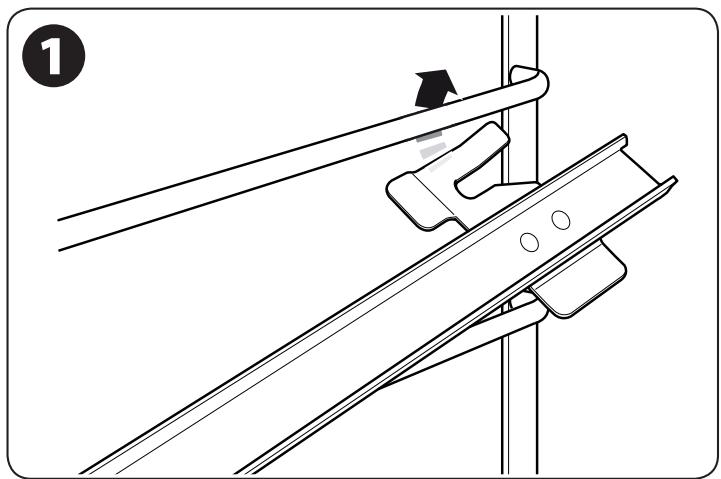 LA CORNUERE ALBSODFNB/BN-EU 15 - Fitting the telescopic runners – Placer les rails télécopiques - 1