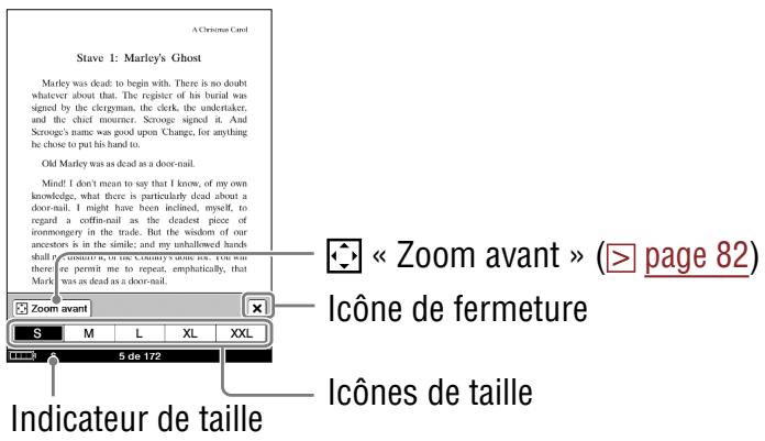 SONY LIVNU PRS600 SILVER - Tapez sur « m », « l », « XL » ou « XXL ». - 1