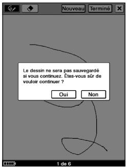 SONY LIVNU PRS600 SILVER - Fermeture de l'éditeur de dessin - 1