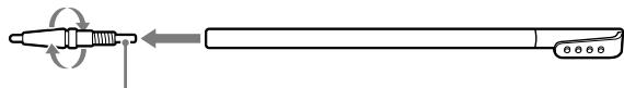 SONY LIVNU PRS600 SILVER - Retrait de la pointe du stylet fourni - 1