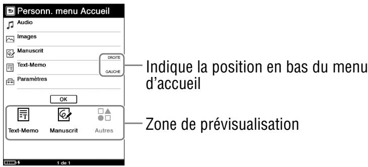 SONY LIVNU PRS600 SILVER - Personnalisation du menu d'accueil - 2