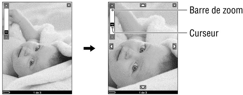 SONY LIVNU PRS600 SILVER - Pour effectuer un zoom avant/arrêt sur une image - 1