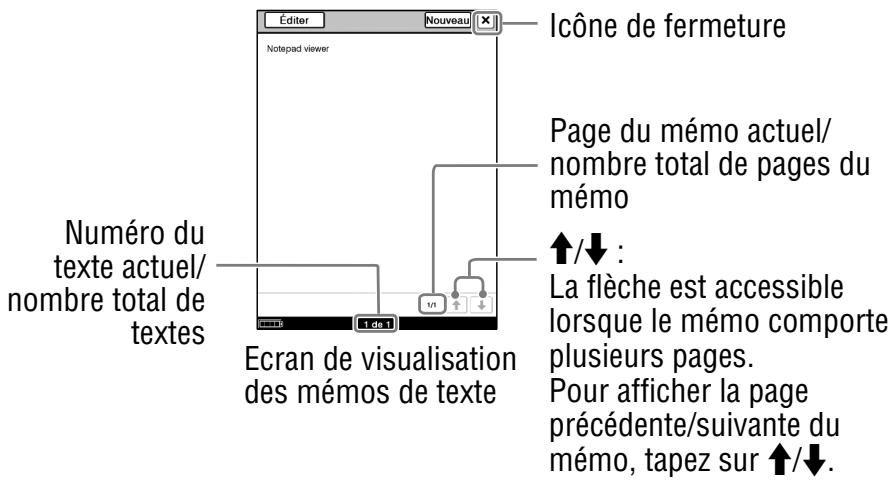 SONY LIVNU PRS600 SILVER - Visualisation d'un mémo de texte - 1
