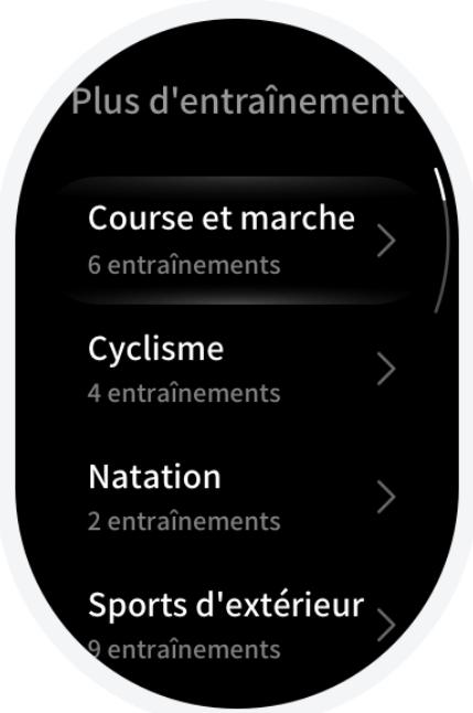 AMAZFIT T-Rex Pro - Modification de la liste d'entra ñnement - 2