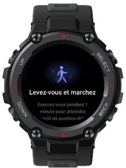 AMAZFIT T-Rex Pro - Alerte d'inactivité - 1