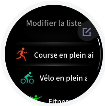 AMAZFIT T-Rex Pro - Modification de la liste d'entra ñnement - 3