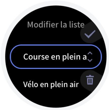 AMAZFIT T-Rex Pro - Modification de la liste d'entra ñnement - 4