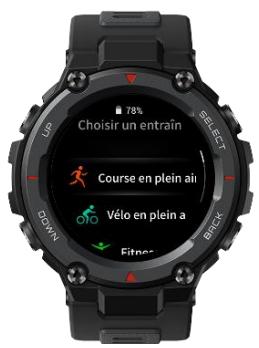 AMAZFIT T-Rex Pro - S éction d'un entra ñement - 1