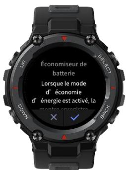 AMAZFIT T-Rex Pro - Mode Économie de batterie - 1